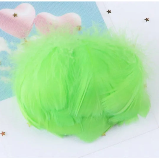 (100pcs) Feather Home Crafts Goose Transparent Bobo Ball Filler Natural