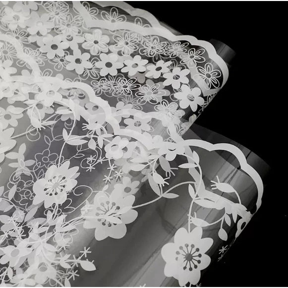 Lace cellophane transparent waterproof bouquet flower wrapper
