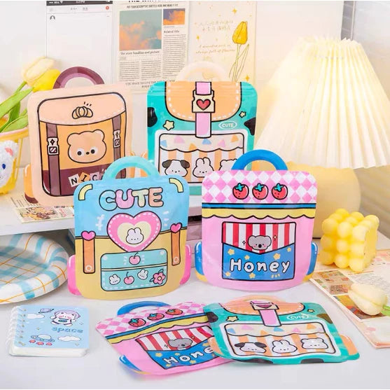 Cartoon Window Plastic Self-sealing Candy Bags, Candy Bags for Birthday Party Loot Ba