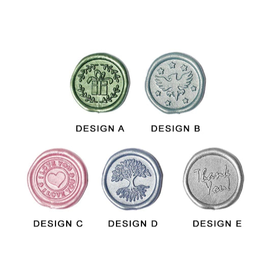 1pc Self Adhesive Wax Stamp Stickers Envelope Label Invitation Wax Seal Sticker