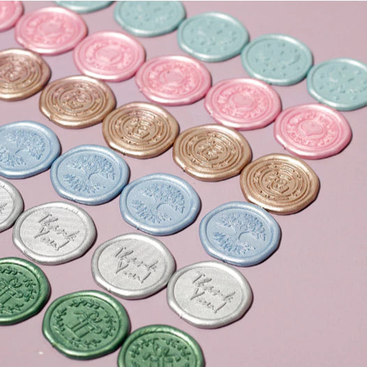 1pc Self Adhesive Wax Stamp Stickers Envelope Label Invitation Wax Seal Sticker