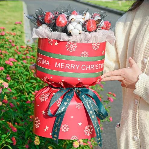 (20pcs) 57x57 Christmas Flower Snowflake Gift Wrapping Paper XMAS