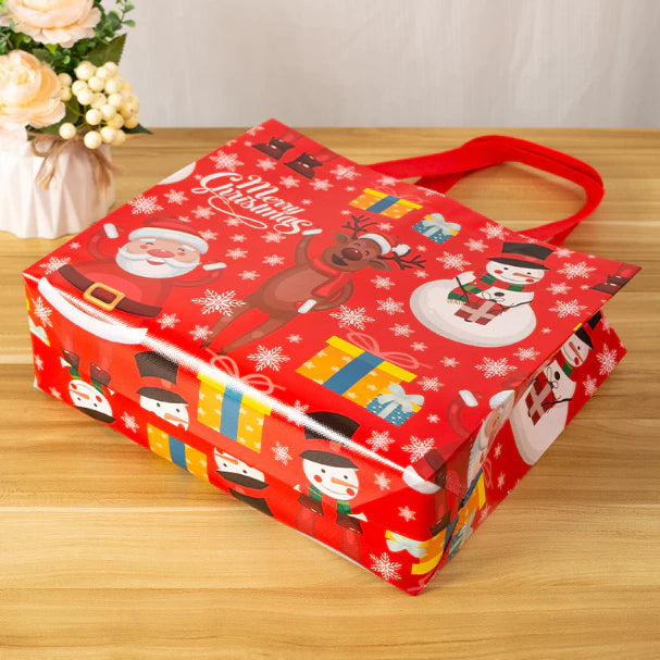 1pc Christmas Eco Bag Non Woven Fabric Waterproof Reusable Handbag Gift bag