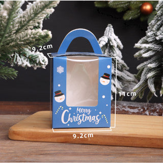 1pc Christmas window cupcake Solo packaging box muffin box egg tart box Pastry Box