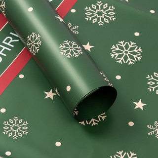(20pcs) 57x57 Christmas Flower Snowflake Gift Wrapping Paper XMAS