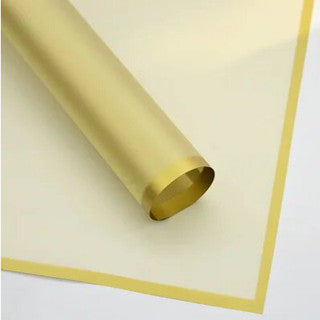 20pcs Transparent Colored Edge Flower Wrapper Korean Wrapper Accesories Paper Wrapping