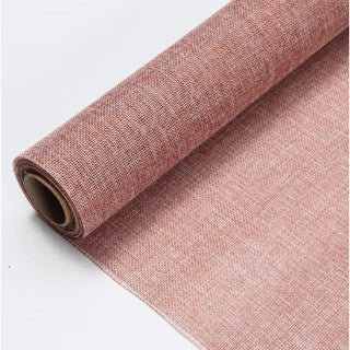(48cmx5yards) Flower colored linen roll retro floral diy material flower packaging
