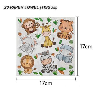 Jungle Animal Lion King Theme Design Disposable Tableware Set Jungle Safari theme