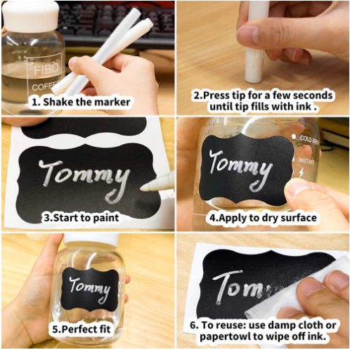 Waterproof Sticker Kitchen Bottle Label Jam Jar Tag