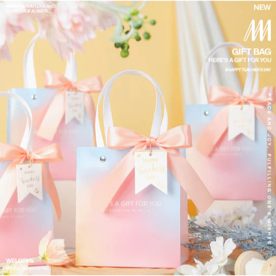 1pc Gradient Gift Tote Bag High-End Gift Bag Packaging Bag Accompanying Gift Bag Tote Bag