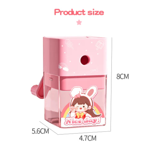 Cartoon Hand Pencil Sharpener for Kids , mechanical sharpener School Supplies Stationery