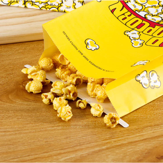 50pcs Popcorn Paper Bags Popcorn Container Snack Popcorn Packing Paper Bag