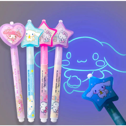 Cartoon Magic 2 in 1 UV Graffiti Black Light Combo Invisible Ink Pen Marker
