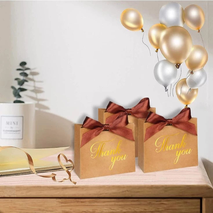 10pcs/set | Thank You Mini Gift Boxes - for Favors Wedding, Birthday, (Thick Kraft Paper)