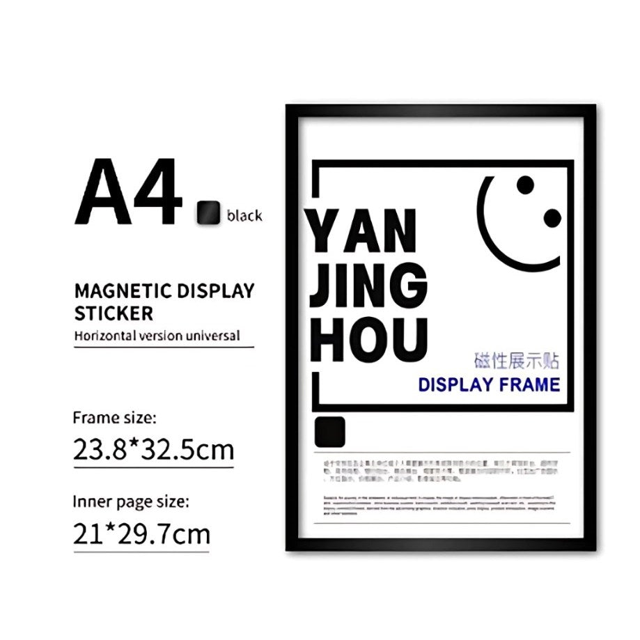 5pcs | Magnetic Photo Frames - DIY Wall Decor Photo Certificate Office Sticker Wall Frame