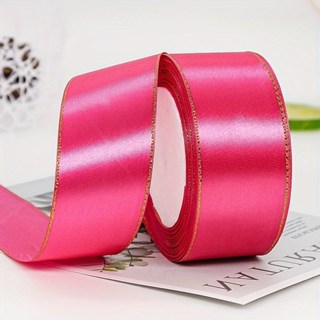 4cm double gold edge ribbon - satin ribbon, decorative ribbon, gift packaging, Ribbons