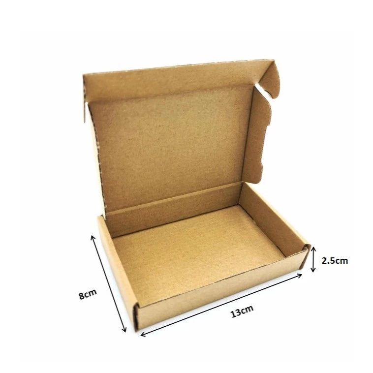 50pcs TX (13x8x2.5 cm) Brown Corrugated Cardboard Mailers Box packaging Kraft Lowest Price