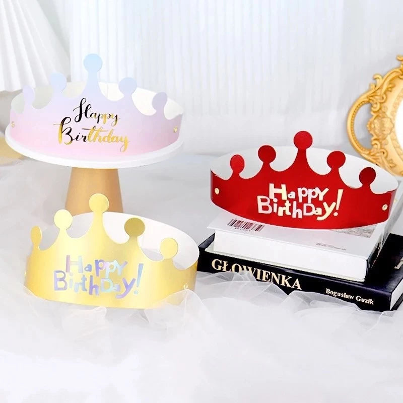 1pc Folding Birthday Hat – Happy Birthday Cake Party Hat Cap – Fun Party Decoration