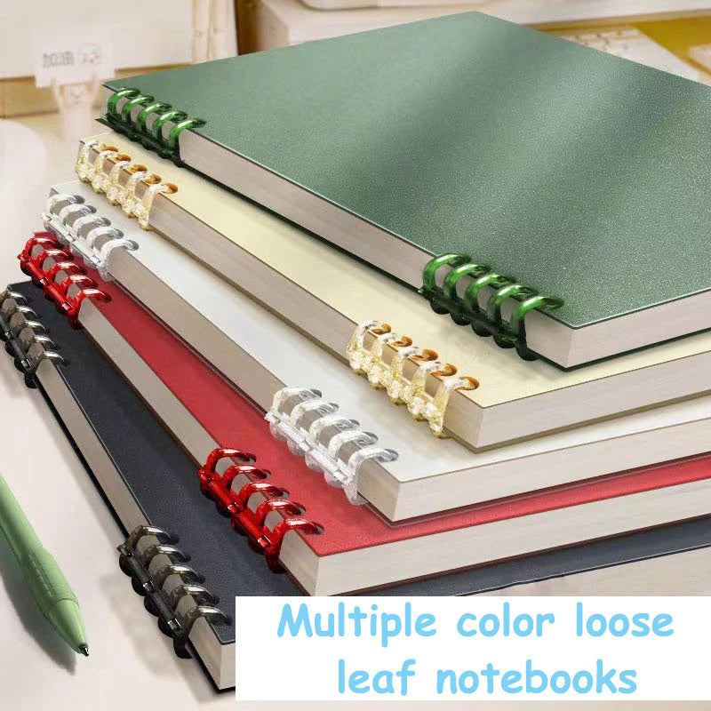 B5 Non-slip Loose-leaf Coil Notebook - horizontal line loose-leaf detachable Spiral notebook