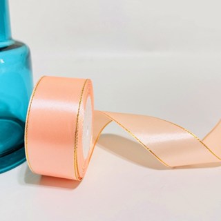 4cm double gold edge ribbon - satin ribbon, decorative ribbon, gift packaging, Ribbons