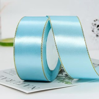 4cm double gold edge ribbon - satin ribbon, decorative ribbon, gift packaging, Ribbons