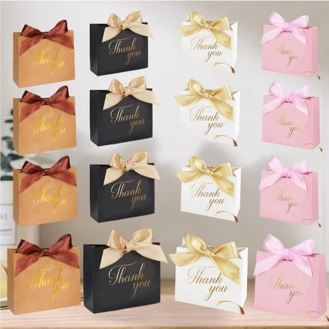 10pcs/set | Thank You Mini Gift Boxes - for Favors Wedding, Birthday, (Thick Kraft Paper)