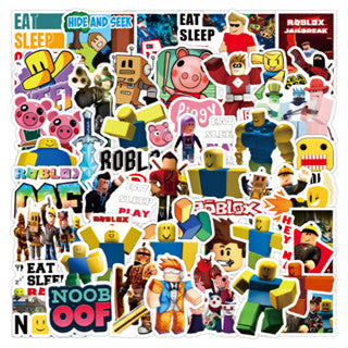 Roblox Graffiti 50-100pcs stickers - waterproof notebook skateboard refrigerator wave sticker source