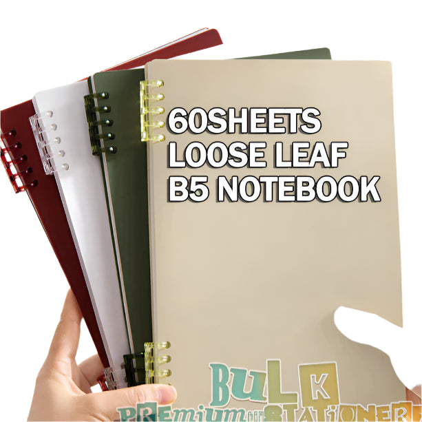B5 Non-slip Loose-leaf Coil Notebook - horizontal line loose-leaf detachable Spiral notebook