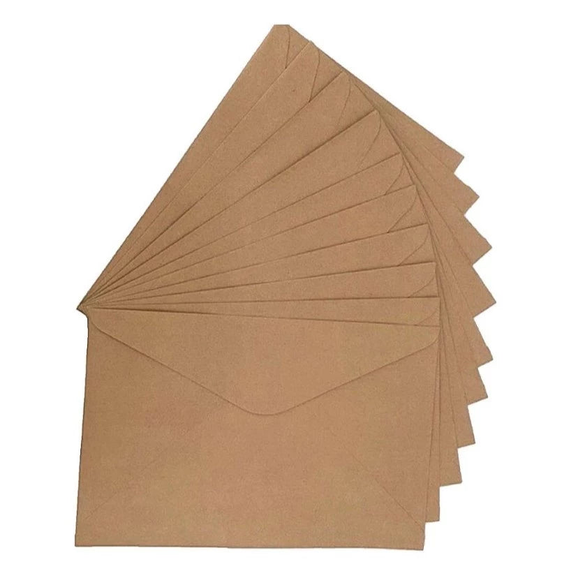 10pcs | BROWN ENVELOPE Short & Long - Office, School, Mailing Supplies, Letter Packaging