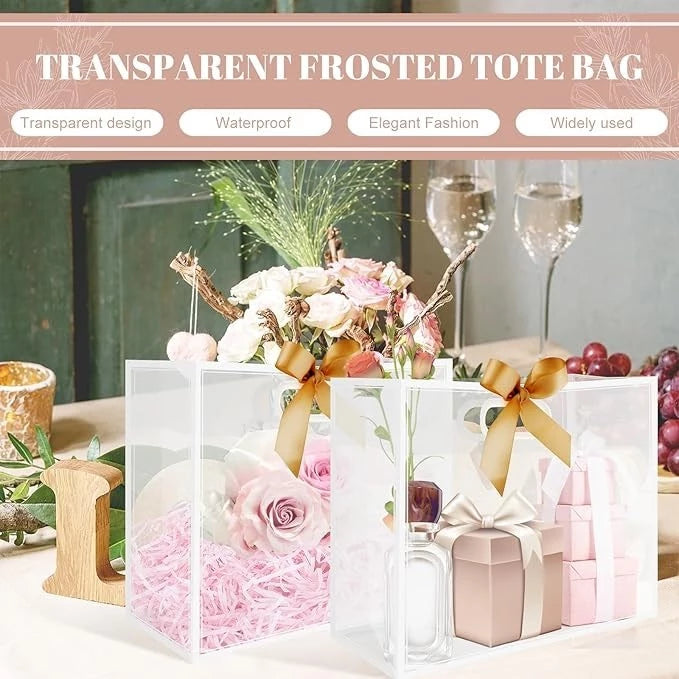 Colored Lining Clear Plastic PVC - for Souvenir Birthday Parties, Weddings, Xmas, ect