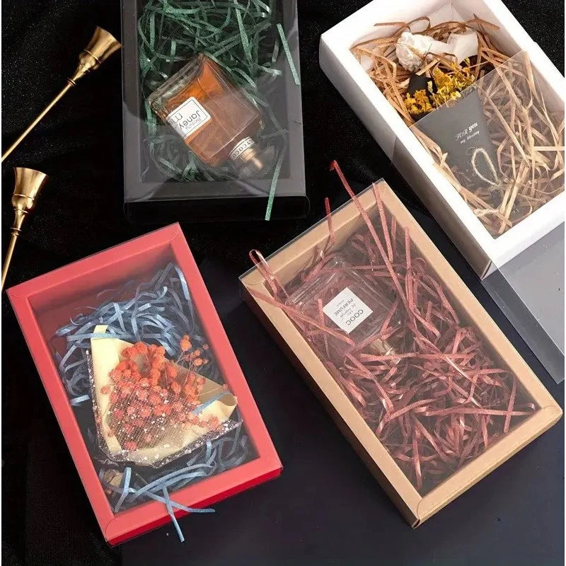 PVC Transparent Window CLEAR drawer box gift box product packaging Durable Storage