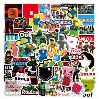 Roblox Graffiti 50-100pcs stickers - waterproof notebook skateboard refrigerator wave sticker source
