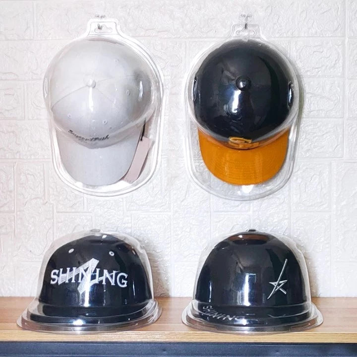 Cap Case Protector - Curve Brim & Flat Brim Transparent for Display and Collections