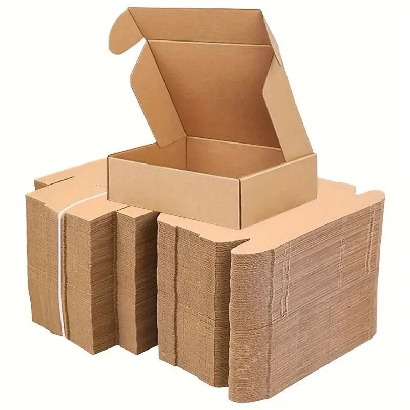 50pcs TX (13x8x2.5 cm) Brown Corrugated Cardboard Mailers Box packaging Kraft Lowest Price