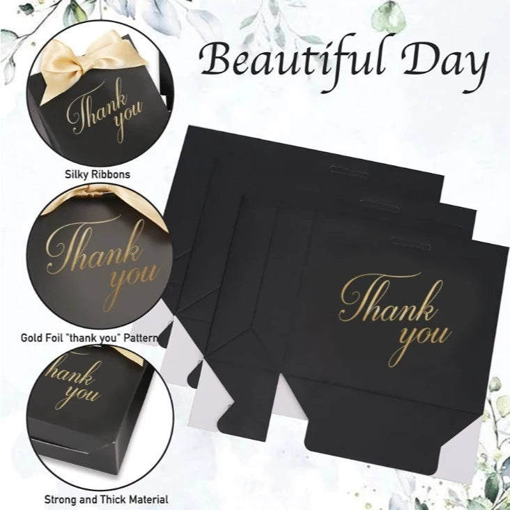 10pcs/set | Thank You Mini Gift Boxes - for Favors Wedding, Birthday, (Thick Kraft Paper)