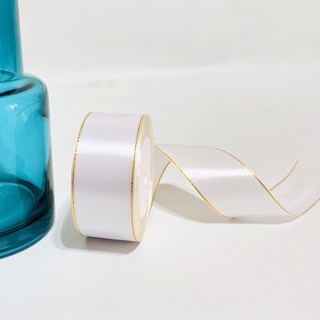 4cm double gold edge ribbon - satin ribbon, decorative ribbon, gift packaging, Ribbons