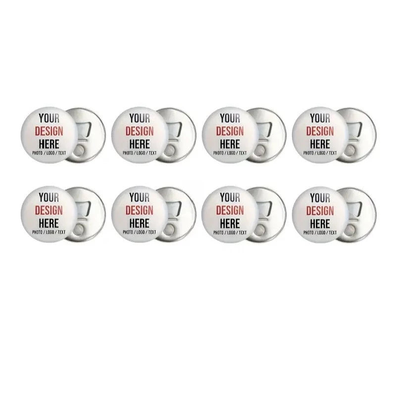 58MM (100pcs) Blank Badge Button Bottle Opener – Magnetic Tinplate