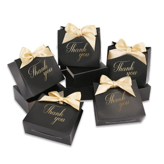 10pcs/set | Thank You Mini Gift Boxes - for Favors Wedding, Birthday, (Thick Kraft Paper)
