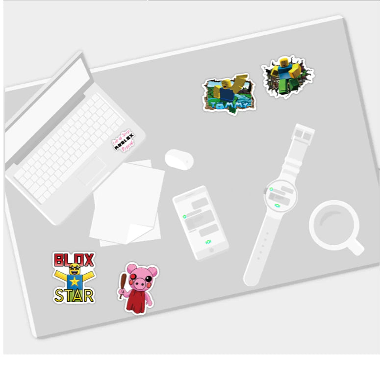 Roblox Graffiti 50-100pcs stickers - waterproof notebook skateboard refrigerator wave sticker source