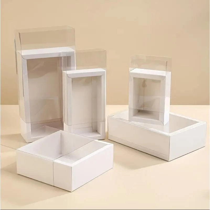 PVC Transparent Window CLEAR drawer box gift box product packaging Durable Storage