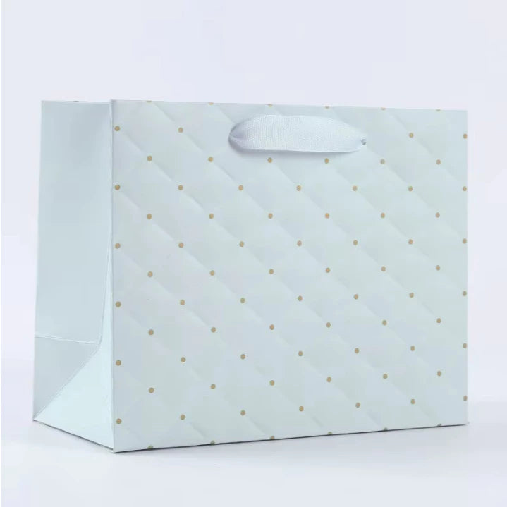 Emboss Dotted Pattern Paper Bag Shopping Gift Paper Bags with Handles5pcs | Emboss Dotted Pattern Paper Bag Shopping Gift Paper Bags with Handles