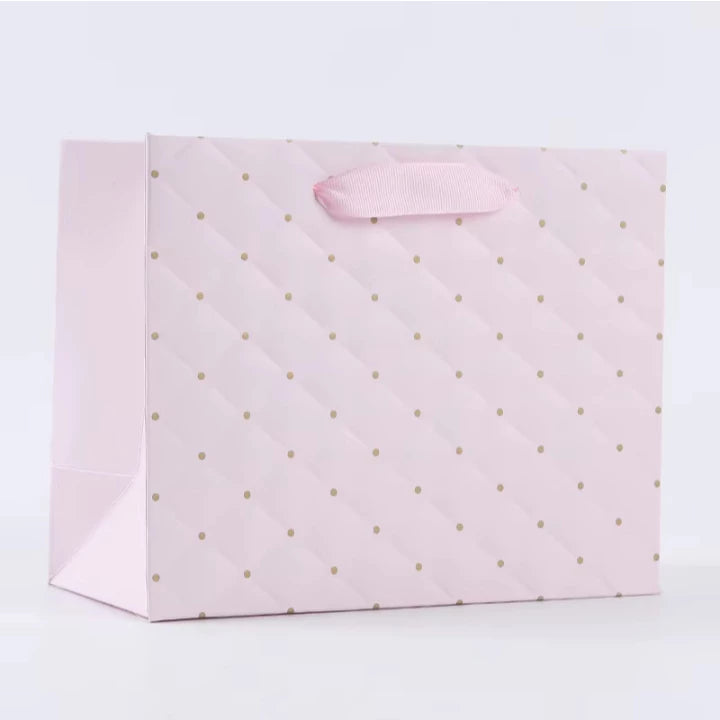 Emboss Dotted Pattern Paper Bag Shopping Gift Paper Bags with Handles5pcs | Emboss Dotted Pattern Paper Bag Shopping Gift Paper Bags with Handles
