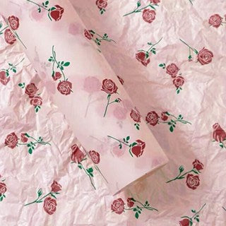 Snow Pear Paper Bouquet Wrapping-BOW And ROSE Paper Handmade DIY Gift Wrapping Decorations
