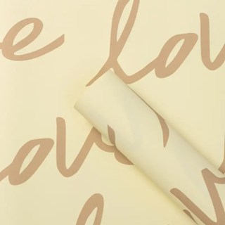 20pcs Love Floral Bouquet Wrapping Paper - Waterproof, Perfect for Romantic Gift Wrapping