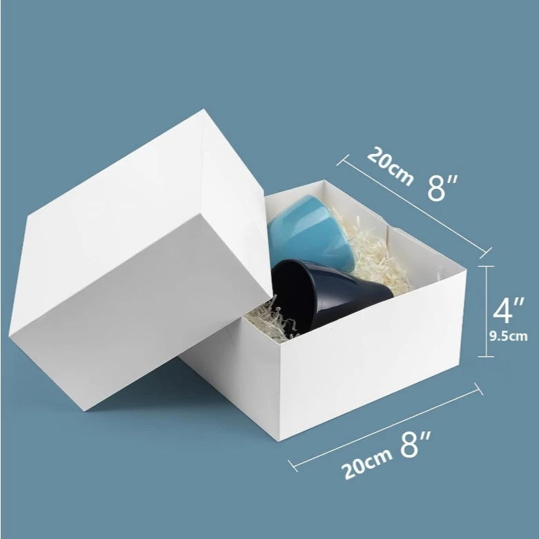 Square Kraft Paper Gift Box with Hemp Rope & Tag – Minimalist & Stylish Packaging