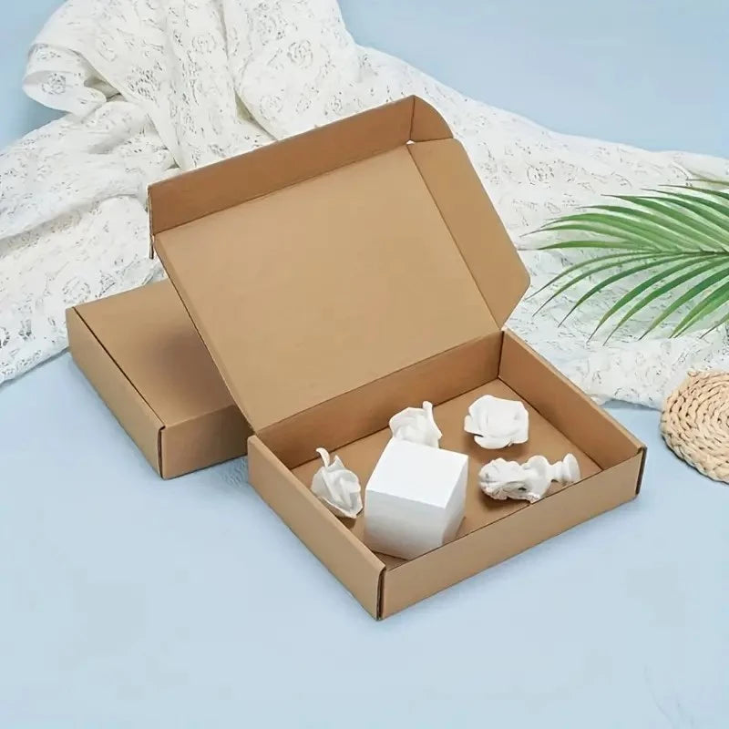 50pcs TX (13x8x2.5 cm) Brown Corrugated Cardboard Mailers Box packaging Kraft Lowest Price