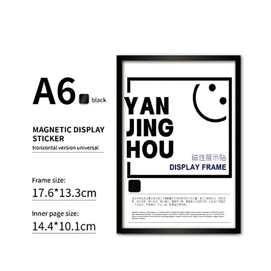 5pcs | Magnetic Photo Frames - DIY Wall Decor Photo Certificate Office Sticker Wall Frame