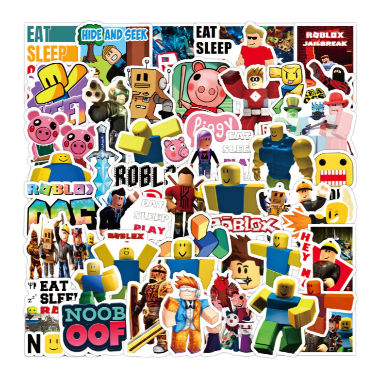 Roblox Graffiti 50-100pcs stickers - waterproof notebook skateboard refrigerator wave sticker source