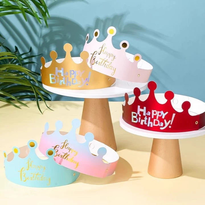 1pc Folding Birthday Hat – Happy Birthday Cake Party Hat Cap – Fun Party Decoration