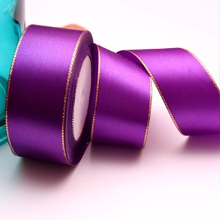 4cm double gold edge ribbon - satin ribbon, decorative ribbon, gift packaging, Ribbons